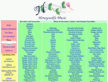 Tablet Screenshot of honeysucklemusic.com